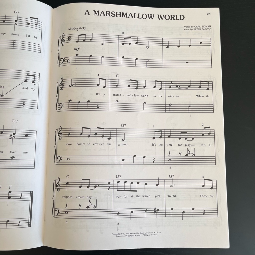 Big Note Easy Piano Merry Christmas Book Bill Boyd Hal Leonard 1987 Sheet Music - Picture 13 of 16